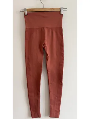 SET Active Sculptflex Seamless High Rise Leggings Terracotta XS Athleisure Yoga thumbnail 2