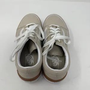 Vans Old Skool Stacked Canvas Platform Sneaker Oatmeal Beige Women Size 7 thumbnail 10