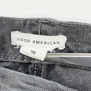Good American Womens Good Curve Skinny Jeans 16 Washed Black High Rise Stretch thumbnail 7