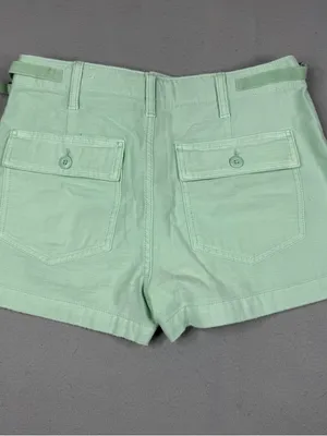American Eagle High Rise Shorts Womens 4 Mint Green Cotton Utility Preppy thumbnail 3
