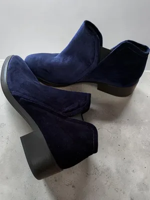 Dolce Vita Navy Suede Chelsea Ankle Boots thumbnail 1