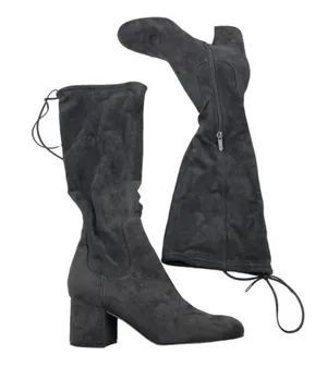 Sam Edelman Women's Vinney Round Toe Knee High Boots Size 7 dark Gray suede thumbnail 2
