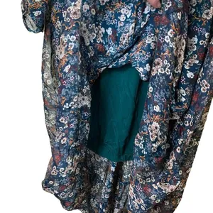 Elena Baldi Silk Floral Hi-Lo Dress Size Small thumbnail 7