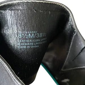 VINCE CAMUTO Leather Sandal Womens Sz 8.5 Black Platform Peep Toe thumbnail 6