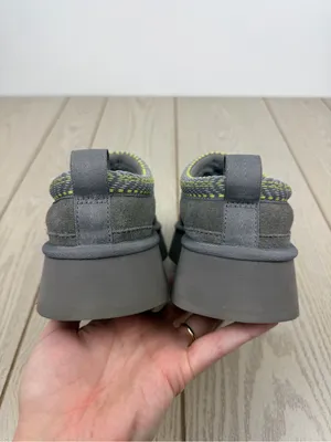Koolaburra by UGG Women's Burree Platform Slippers US8 Cloud Grey & Green $90 thumbnail 6