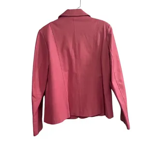 Dialogue Women's Pink Leather Jacket Size M‎ thumbnail 7