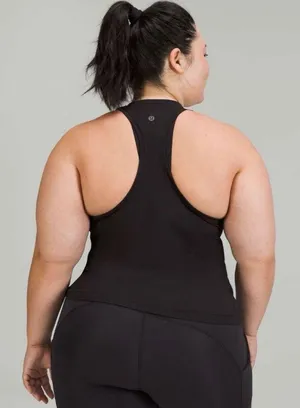 Lululemon NWT Swiftly Tech High Neck Racerback Tank Top Black Size 18 thumbnail 2