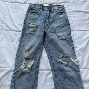 Abercrombie & Fitch Jeans‎ Womens Size 25 Blue Ultra High Rise Ankle Distressed thumbnail 6