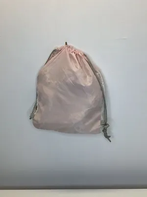 Jansport Pink & White Vintage Drawstring Bag, Used thumbnail 4