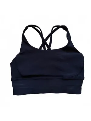 Lululemon Energy Longline Ribbed Bra Medium Support B–D Cups Women's Size 6 thumbnail 2