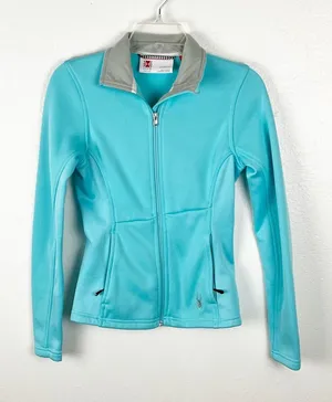 SPYDER Core Teal Long Sleeves Side Zip Pockets Jacket Size XS Outerwear Gorpcore thumbnail 1