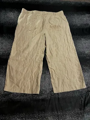 Womens sz20-22R Boden 100% Linen wide leg capri pants 24" inseam thumbnail 2