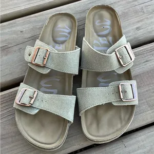 Target Faux Suede Double Strap Sandals🌷🌷 thumbnail 1