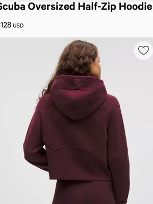 Lululemon maroon half zip scuba thumbnail 9