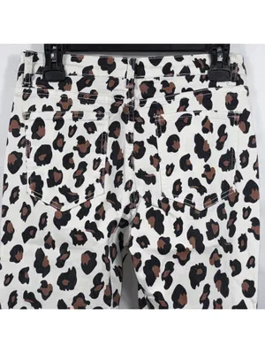 Saints & Hearts Leopard Print Flare Jeans Women’s Size Medium thumbnail 7