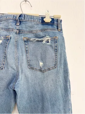 Women's Abercrombie & Fitch Blue High Rise Slim Jeans Size 31 thumbnail 11