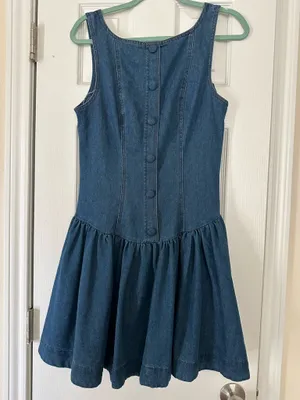 Boutique NWT Denim Drop Waist Dress thumbnail 3