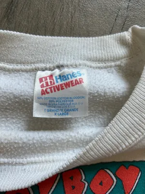 PLAYBOY White Crewneck Sweatshirt with Multicolor Graphic thumbnail 2