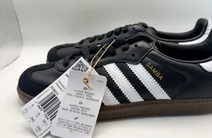 Adidas Samba OG IG9031 Black White Gum Leather Suede Sneakers Men 7.5 Women 8.5 thumbnail 1