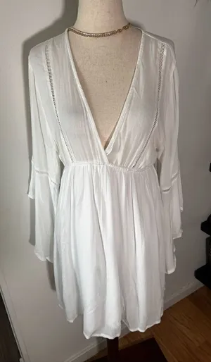 Charlotte russe white hobo country girl outfit size s thumbnail 1