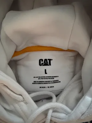 Caterpillar White Logo Pullover Hoodie thumbnail 3