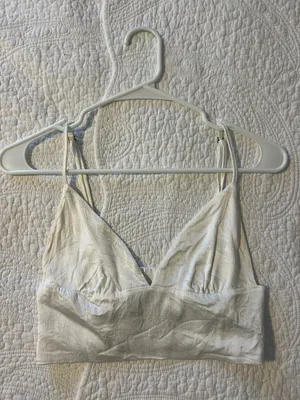 ZARA Satin Crop Top thumbnail 1