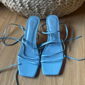 RAYE Blue Heeled Sandals Sleek Design thumbnail 2