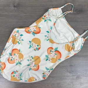 Kate Spade New York Cream Oranges Print One Piece Swimsuit Sz.M thumbnail 8