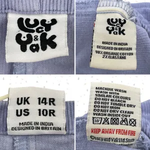 Lucy Yak Periwinkle Corduroy Pastel Softgirl Kawaii Spring Overalls Size US 10R thumbnail 4