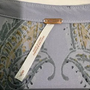 Free People Purple‎ Paisley Floral Boho Mini Dress Long Sleeve Babydoll Tunic XS thumbnail 12