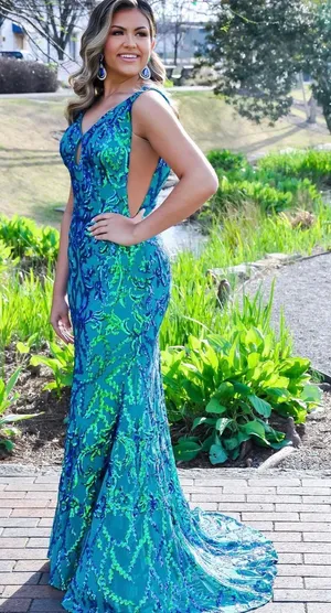 Sherri Hill Sequin Prom Dress thumbnail 1