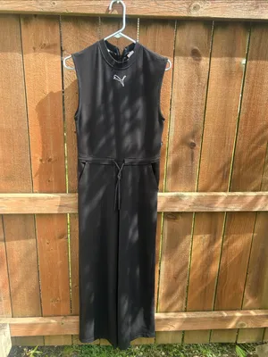 Puma Black Wide Leg Jumpsuit Size XS thumbnail 3