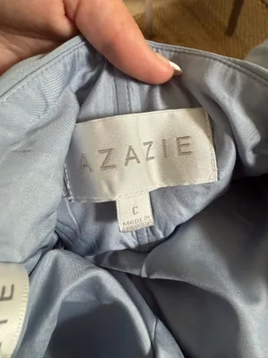 Azazie Bridesmaid Dress Dusty Blue thumbnail 4