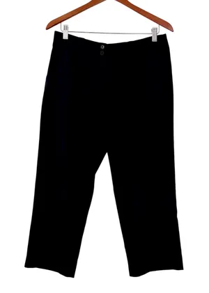 Nike‎ Golf Dri-FIT Womens 8 Black Cropped Trousers Pants Activewear Capri Sporty thumbnail 1