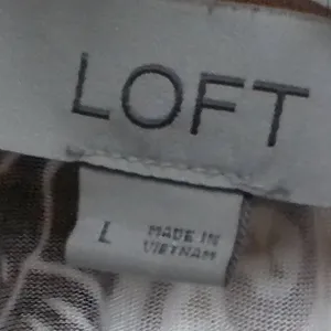 Loft Brown Floral Print Short Sleeve Blouse thumbnail 5