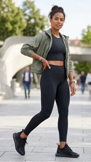 Nike Black High-Rise Performance Leggings thumbnail 1