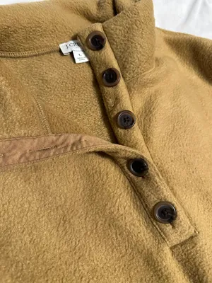 J.Crew Button Front Sherpa Pullover thumbnail 3