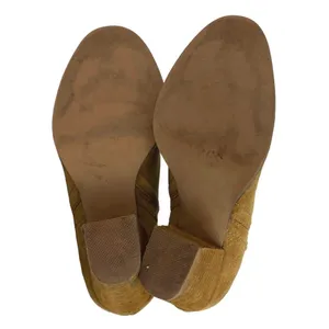 Jeffrey Campbell Rosalee Tan Suede Block Heel Western Ankle Boots Booties 6.5 thumbnail 4
