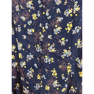 Torrid Womens Floral Print V-Neck Top Size 0 Blue/Multicolor Short Sleeve thumbnail 3