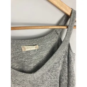 Altar'd State Heather Grey Cold Shoulder Long Sleeve Soft Knit Top Size Medium thumbnail 3