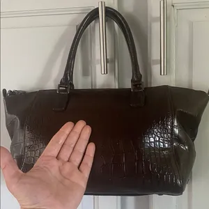 Esprit Vintage Dark Brown faux handbag thumbnail 2