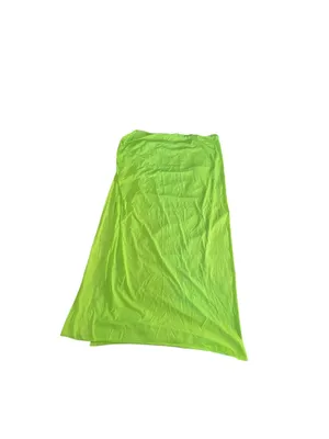 SKIMS Swim Sarong Skirt 3X Neon Green Mesh Ring Maxi Cover Up NWT Festival thumbnail 4