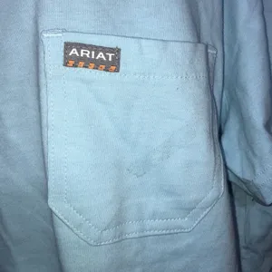 Ariat Women's Rebar CottonStrong Roughneck Graphic T-Shirt size medium blue​​ thumbnail 9