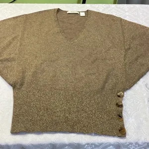 Neiman Marcus cashmere collection women blouse L thumbnail 14
