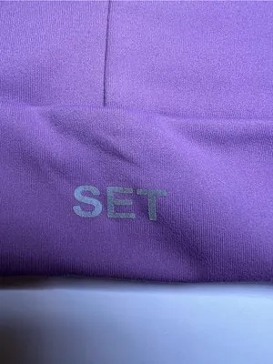 SET Active Purple Racerback Sports Bra size medium thumbnail 4