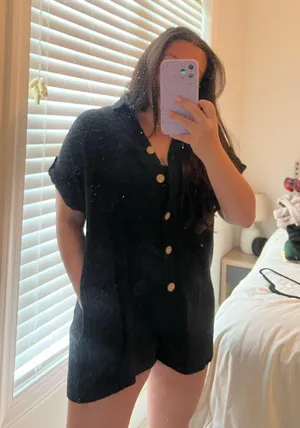 Boutique black romper thumbnail 1