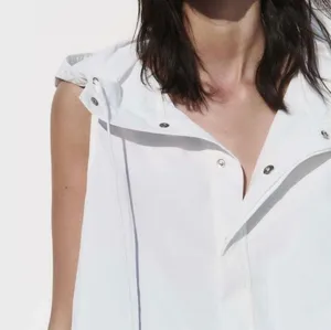 NWT! Zara White Nylon Balloon Hooded Dress thumbnail 3