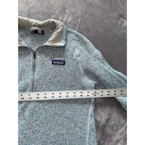 Patagonia‎ Women's Better Sweater Blue Heather 1/4 Zip Up Size M thumbnail 6