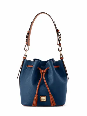Dooney & Bourke Bucket Drawstring Tasha Midnight Blue EUC thumbnail 6