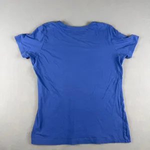 Nike Womens Scored Graphic T-Shirt Blue Slim Fit Short Sleeve Tee XL thumbnail 2